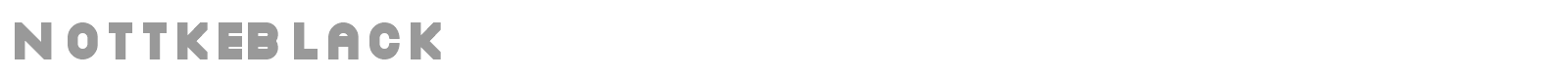 NottkeBlack font preview